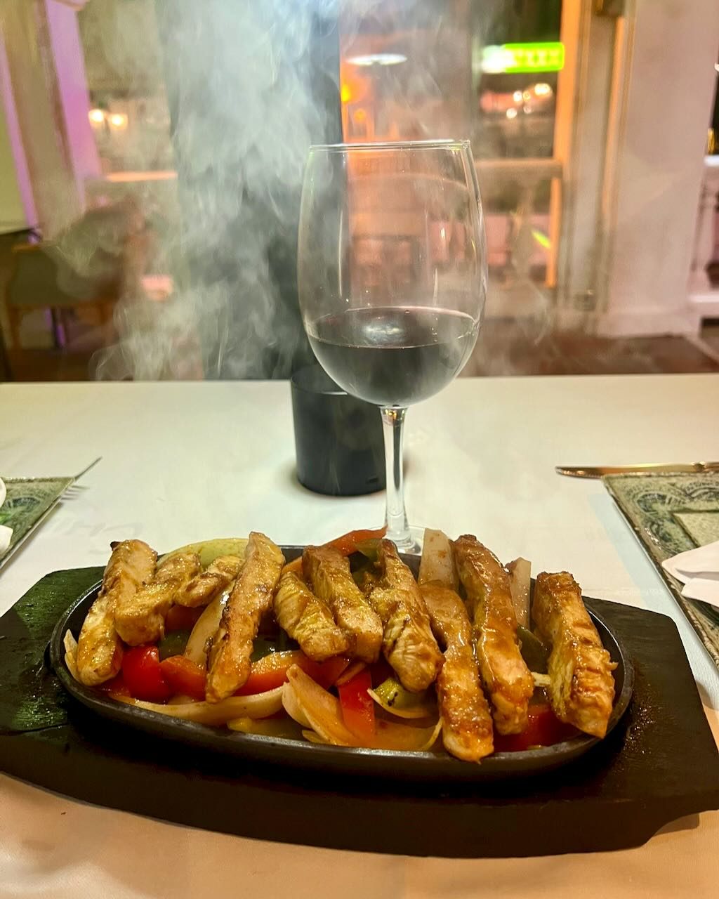 Sizzling grill